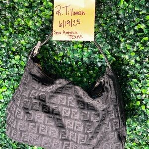 Fendi Black Shoulder Bag with Iconic Design